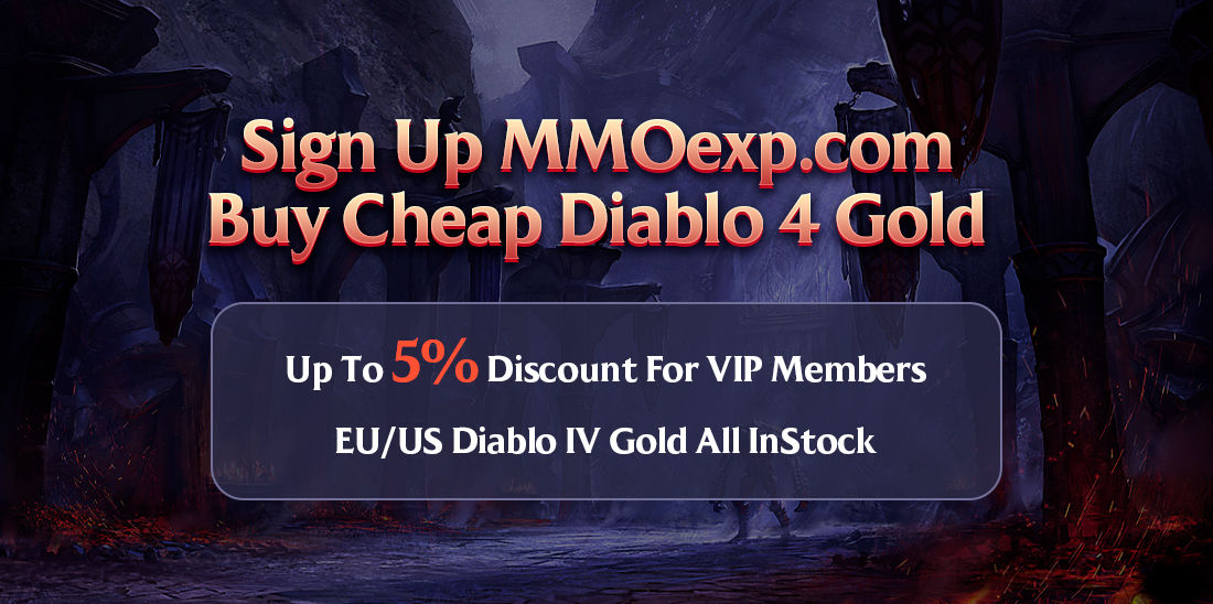 Sign Up MMOexp.com - Buy Cheap Diablo 4 Gold Up To